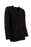 Vedi V Yaka Oversize Minimalist Kadın Kazak - Uzun Kol