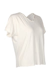 Vedi Oversize Minimalist Kadın T-Shirt - Kısa Kol Rahat Günlük