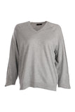 Vedi Oversize V Yaka Kadın Triko - Minimalist Günlük Stil