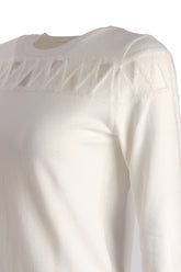 Vedi Minimalist Uzun Kol Kadın Triko Kazak - Günlük Şıklık