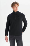 Wrangler Erkek Regular Fit Dik Yaka Fermuarlı Selanik Örgü Sweatshirt