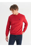 Wrangler Erkek Regular Fit Normal Kesim Bisiklet Yaka Logo Detaylı Sweatshirt