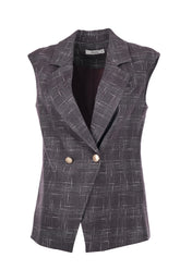 Ekol Minimalist Oversize Kolsuz Yelek - Günlük ve Şık