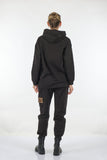 Ysatis Oversize Kapüşonlu Sweatshirt Takım - Leopar Desenli - Günlük