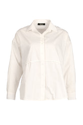 Ysatis Minimalist Oversize Uzun Kol Gömlek Yaka Kadın Gömlek