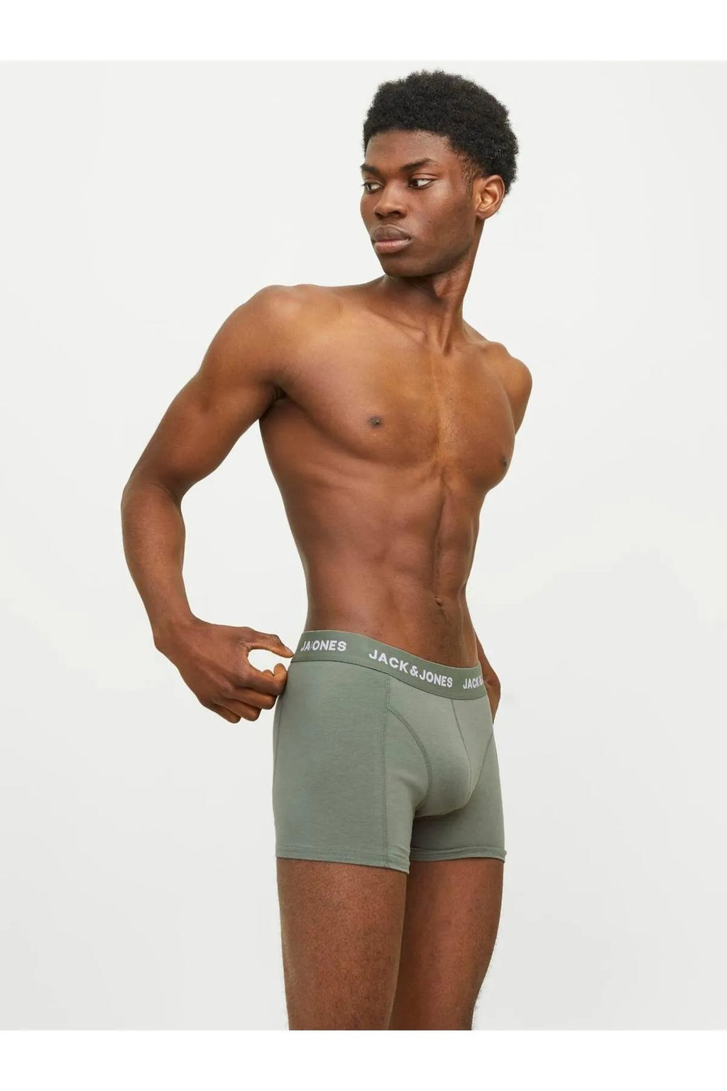 Jack&Jones Erkek Boxer 3'lü Set - Minimalist Ananas Desenli Rahat Boxer