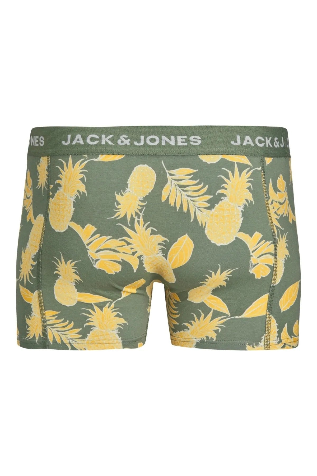Jack&Jones Erkek Boxer 3'lü Set - Minimalist Ananas Desenli Rahat Boxer