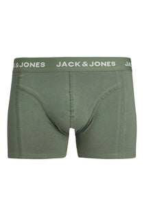 Jack&Jones Erkek Boxer 3'lü Set - Minimalist Ananas Desenli Rahat Boxer