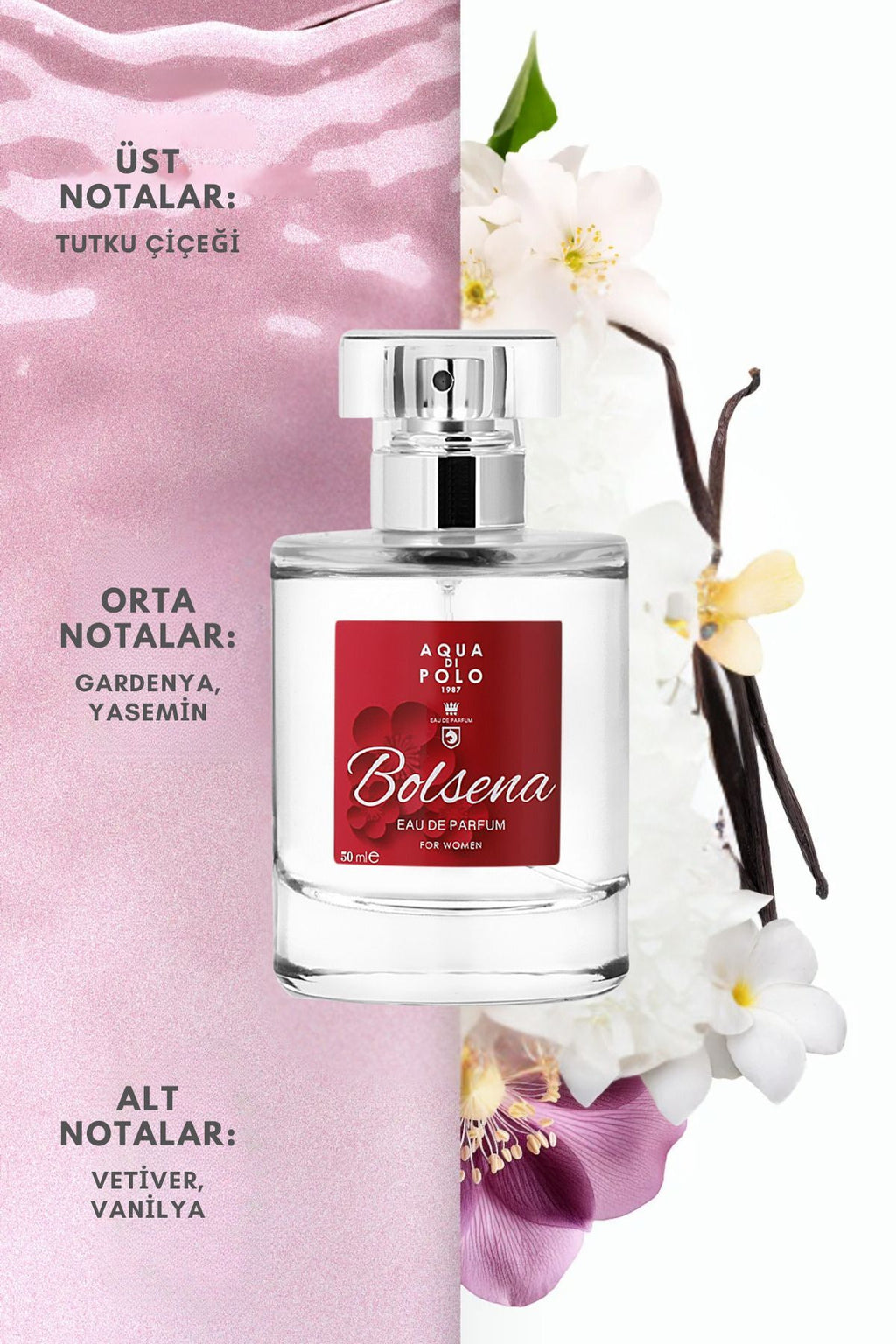 Aqua Di Polo Bolsena Kadın Parfümü 30ml - Kalıcı ve Büyülü Koku