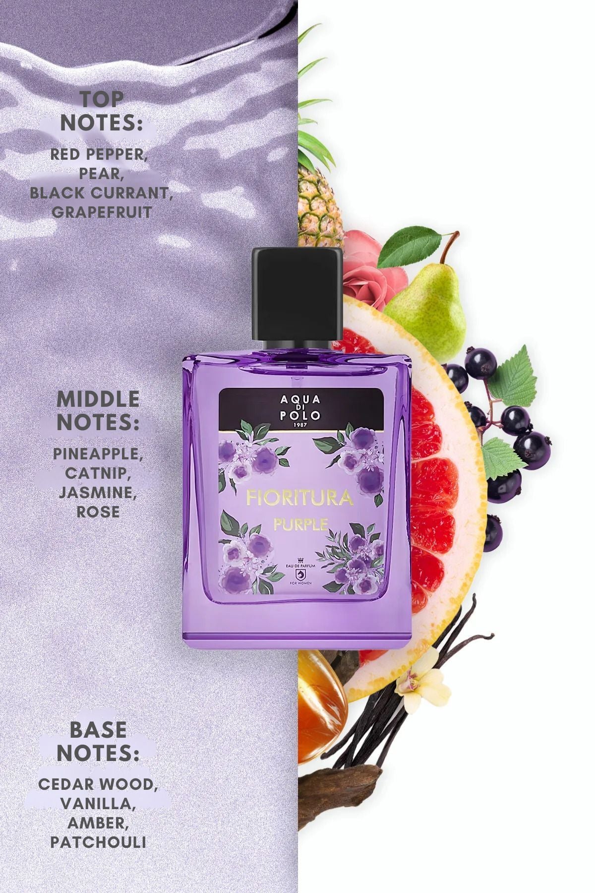 Aqua Di Polo Fioritura Purple Kadın Parfüm 50ml - Çiçeksi & Odunsu Koku
