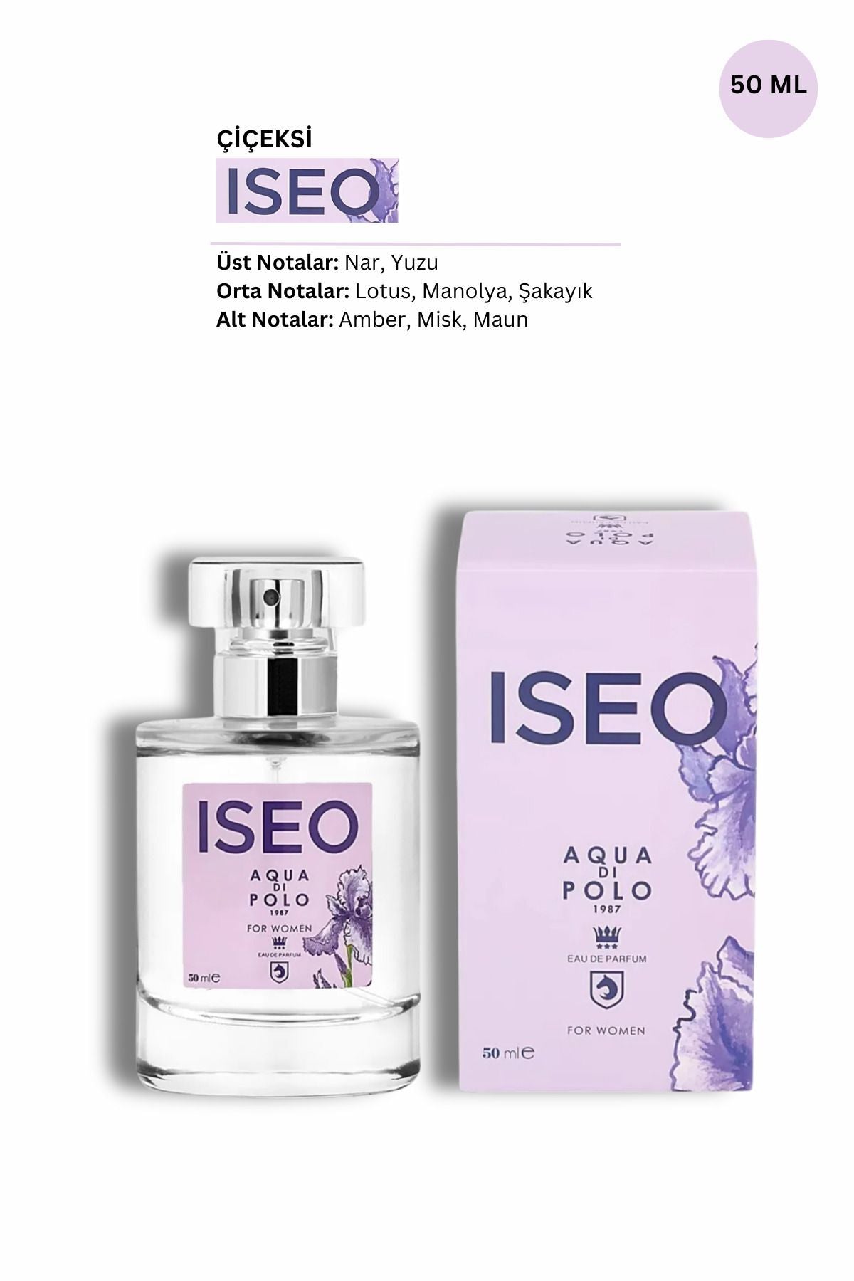 Aqua Di Polo Iseo Kadın Parfümü 50ml - Minimalist Şıklık Translation missing: tr.content.product_image_secondary