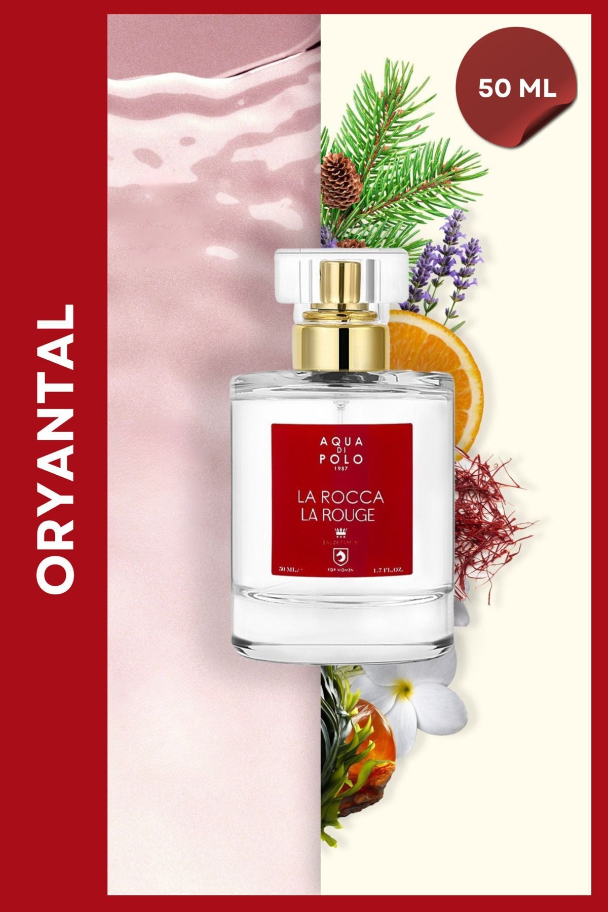 Aqua Di Polo La Rocca La Rouge Kadın Parfümü 50ml - Kalıcı ve Büyüleyici Koku Translation missing: tr.content.product_image_main
