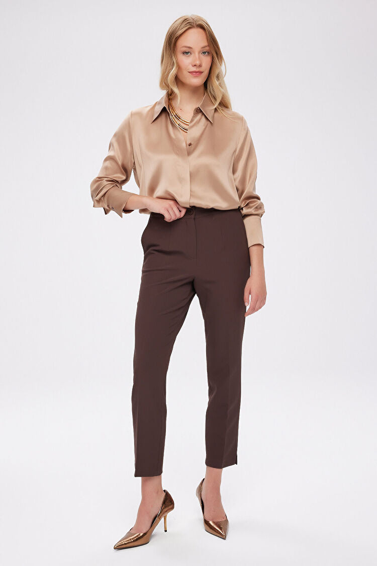 Arka Kemeri Lastikli Slim Fit Pantolon FAİK SÖNMEZ