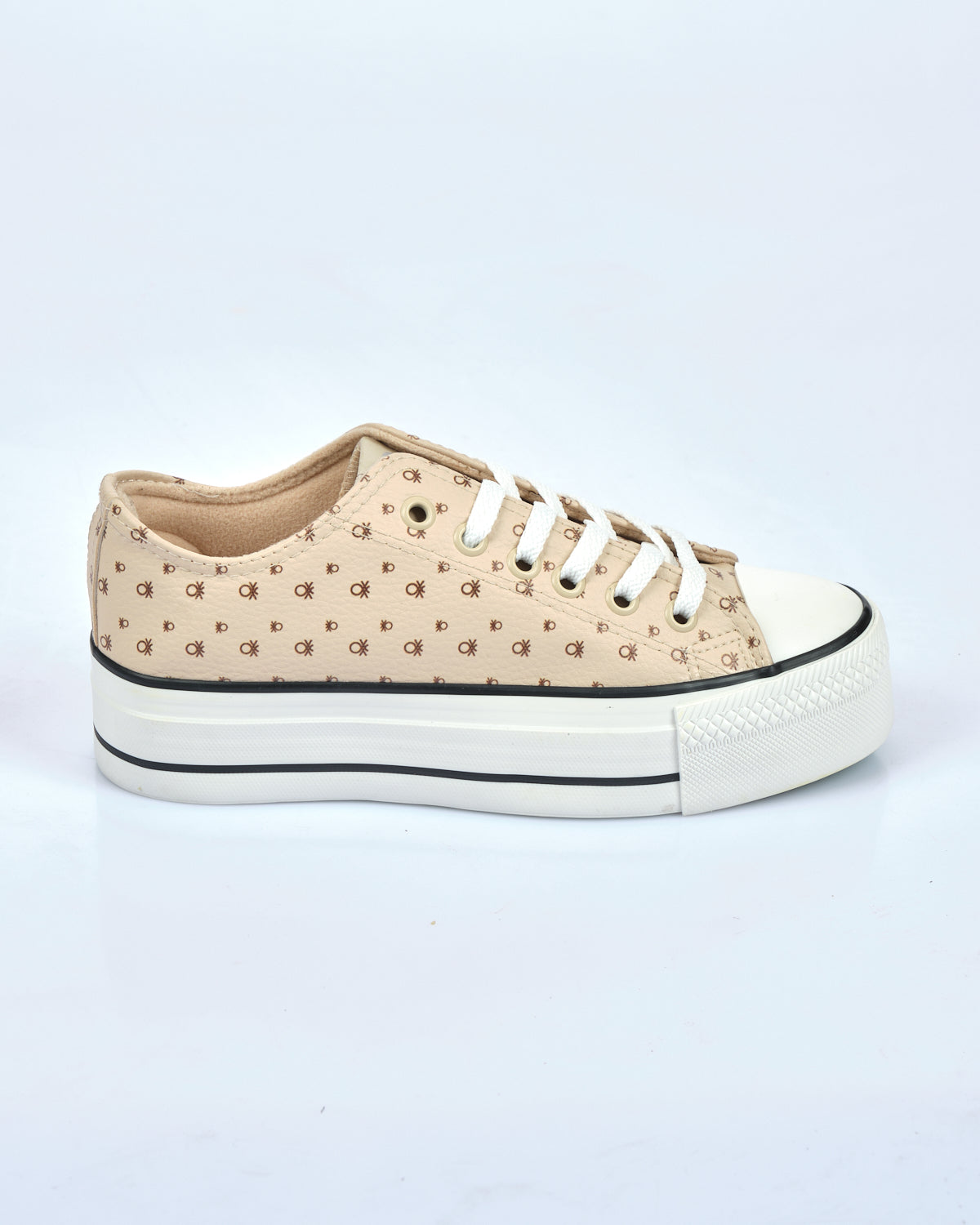 Benetton Kadın Minimalist Platform Sneaker - Günlük - Rahat - Canvas Translation missing: tr.content.product_image_secondary