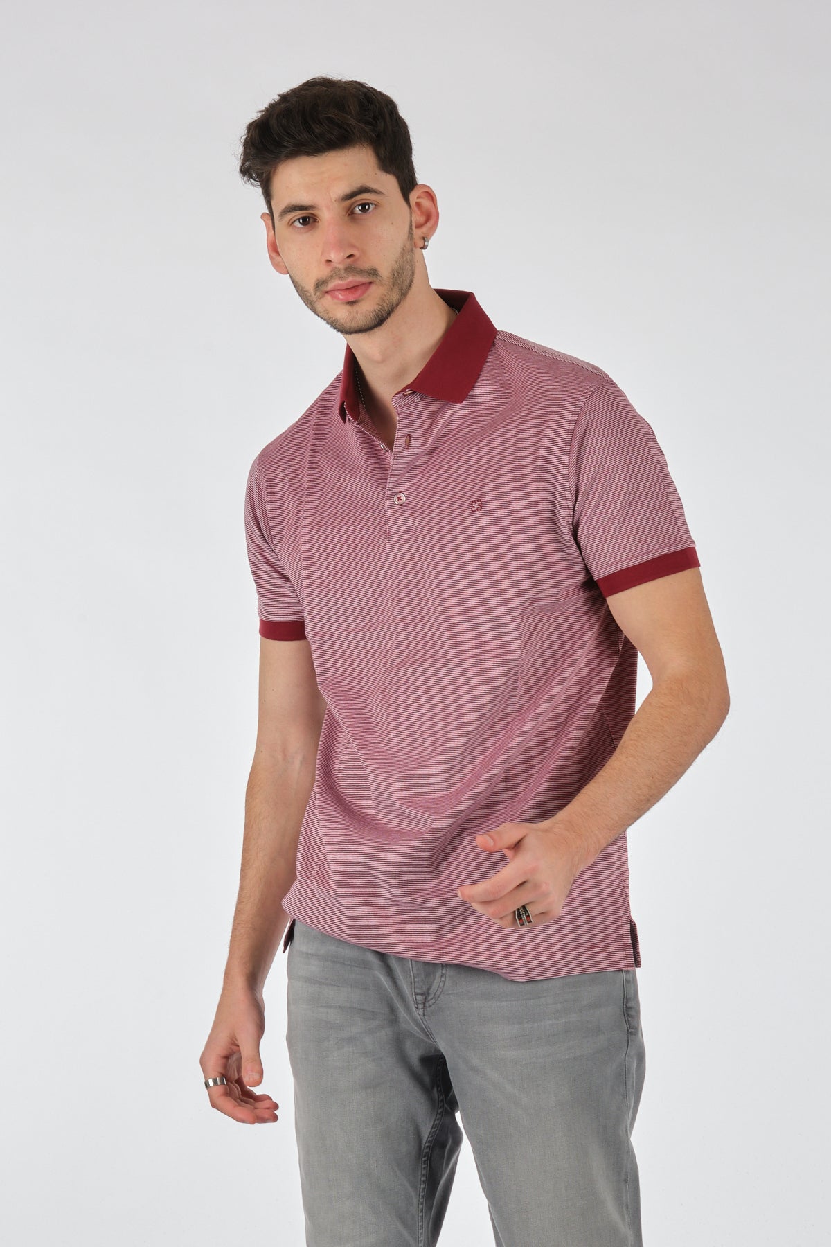 Barca Erkek Polo Yaka Kısa Kol T-Shirt - Minimalist Günlük Stil İkincil görsel