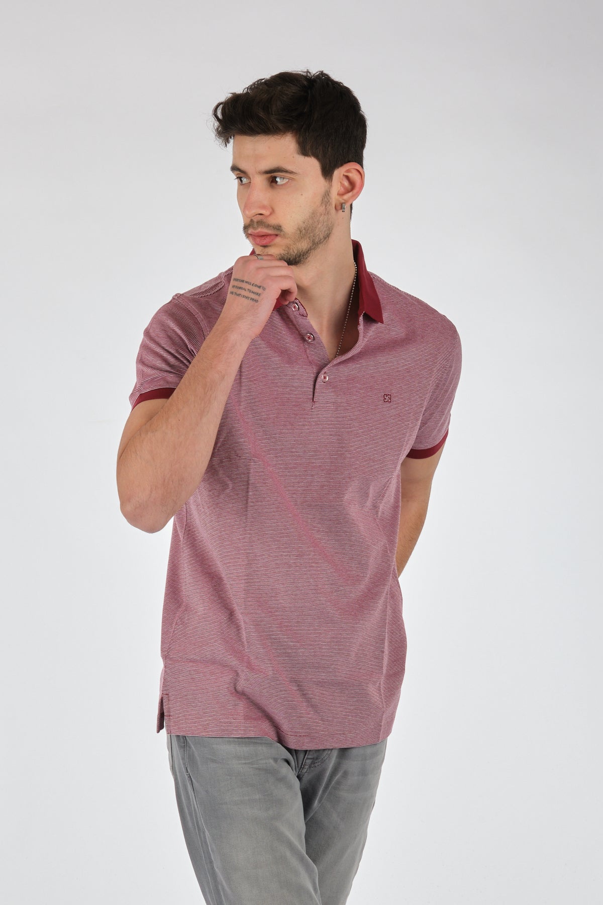 Barca Erkek Polo Yaka Kısa Kol T-Shirt - Minimalist Günlük Stil