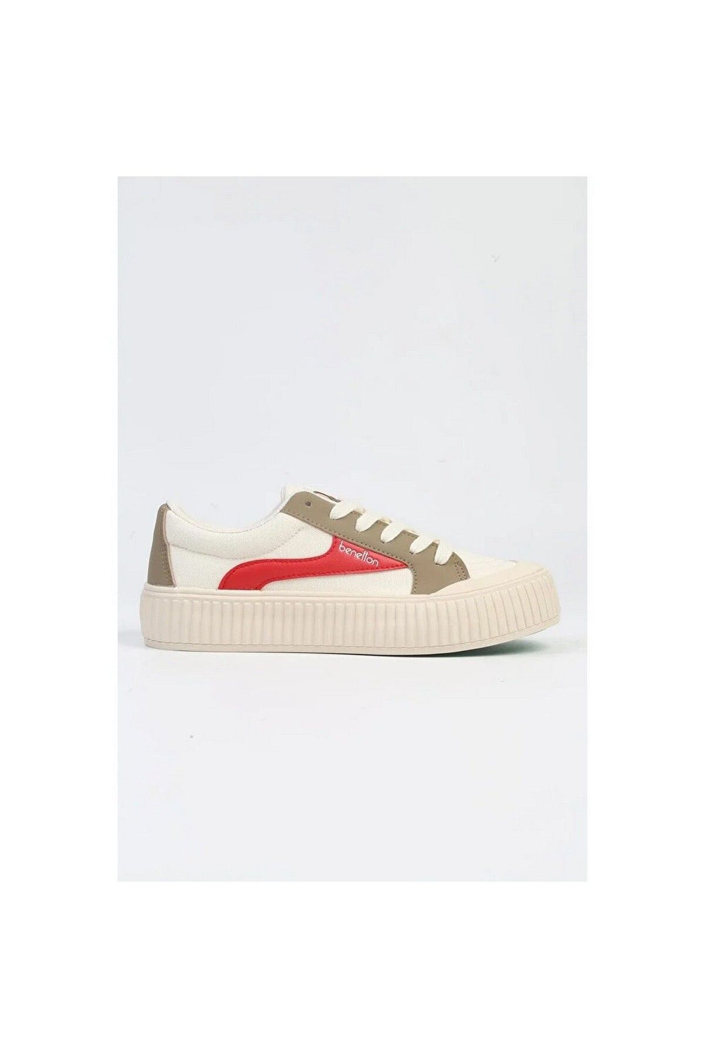 Benetton Kadın Günlük Minimalist Sneaker - Rahat ve Şık Platform Ayakkabı