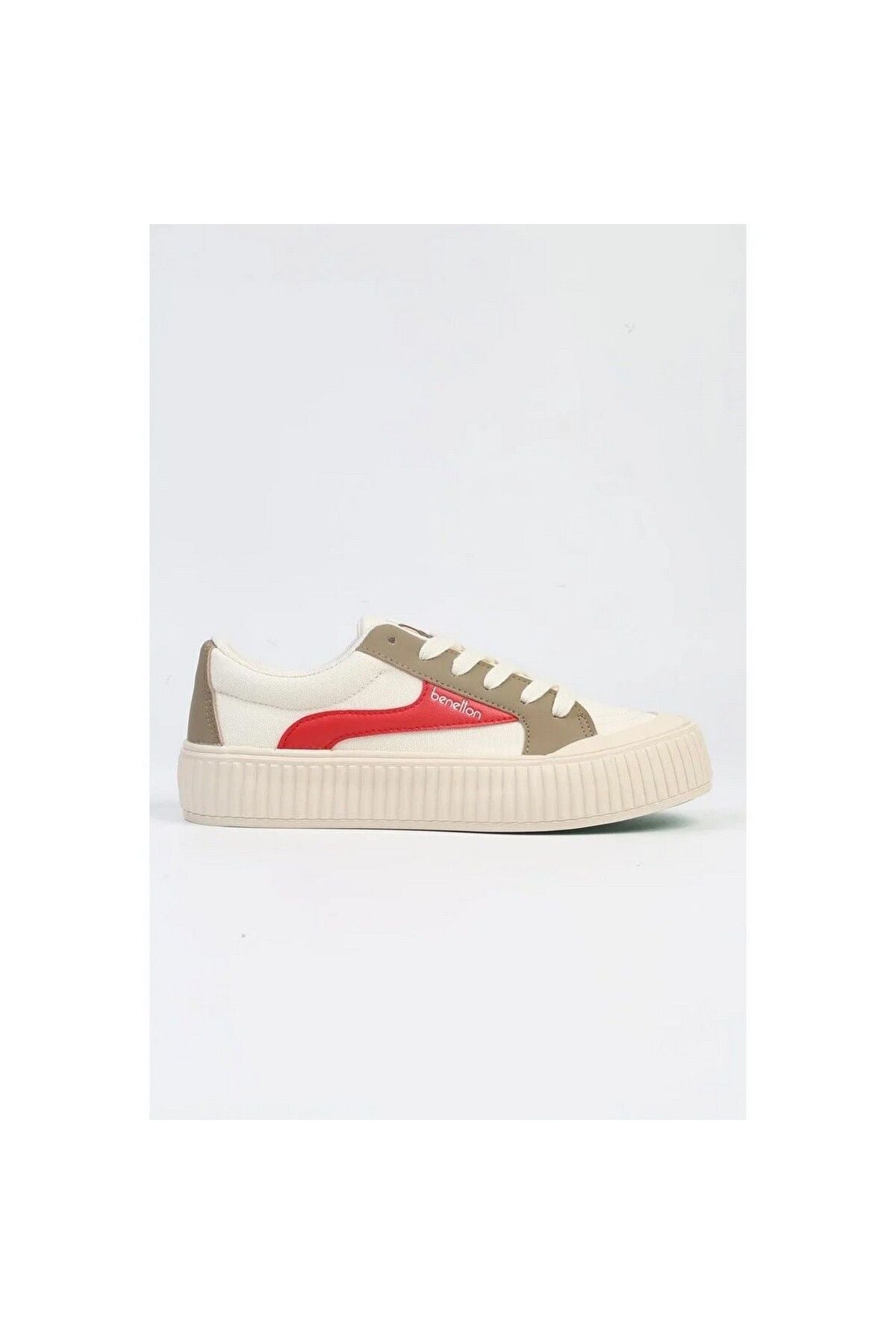 Benetton Kadın Günlük Minimalist Sneaker - Rahat ve Şık Platform Ayakkabı