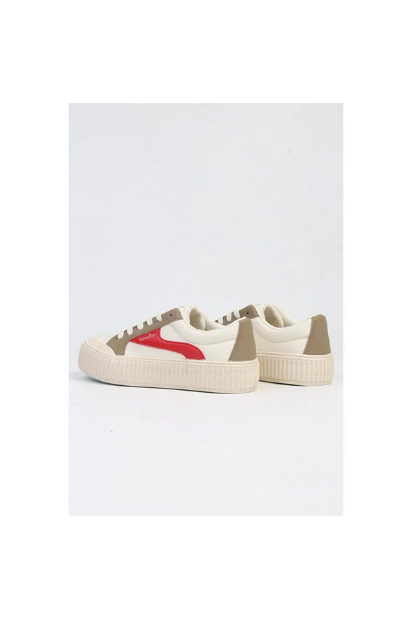 Benetton Kadın Günlük Minimalist Sneaker - Rahat ve Şık Platform Ayakkabı