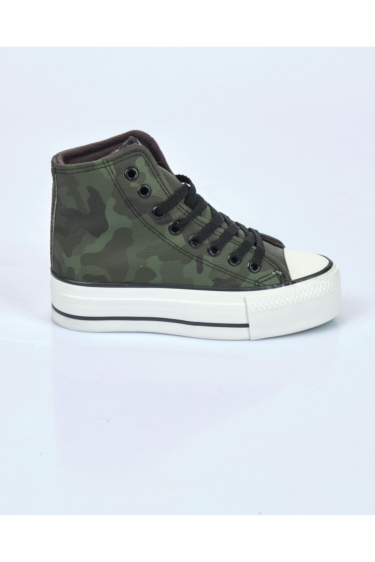 Benetton Kadın Platform Sneaker - Kamuflaj Desenli - Bağcıklı - Günlük Translation missing: tr.content.product_image_main