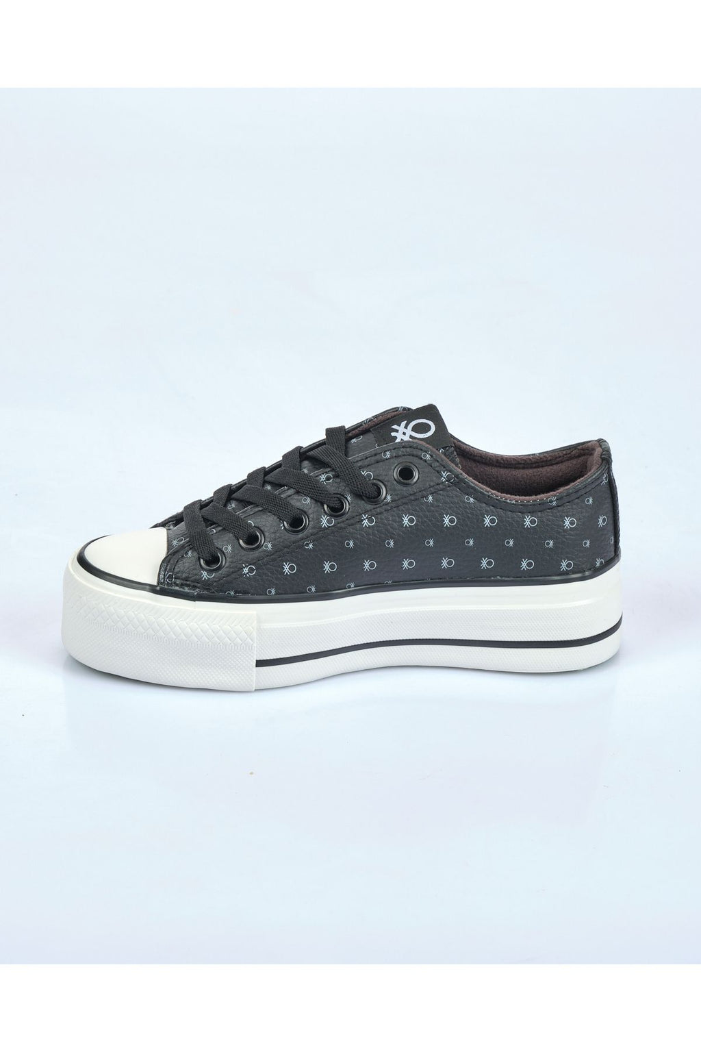 Benetton Kadın Minimalist Platform Sneaker - Günlük - Rahat - Canvas
