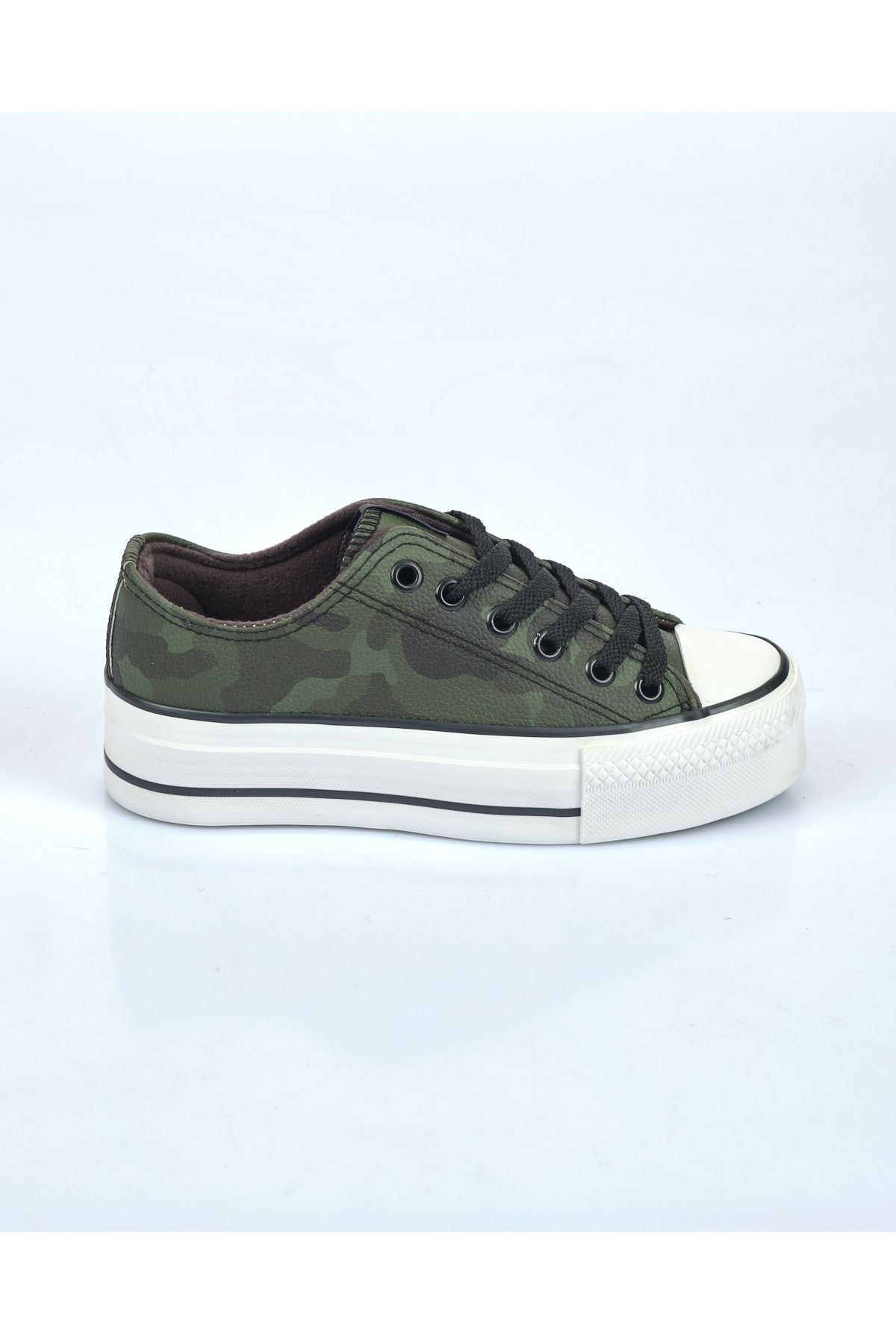 Benetton Kadın Platform Sneaker - Kamuflaj Desenli Rahat Ayakkabı Translation missing: tr.content.product_image_main