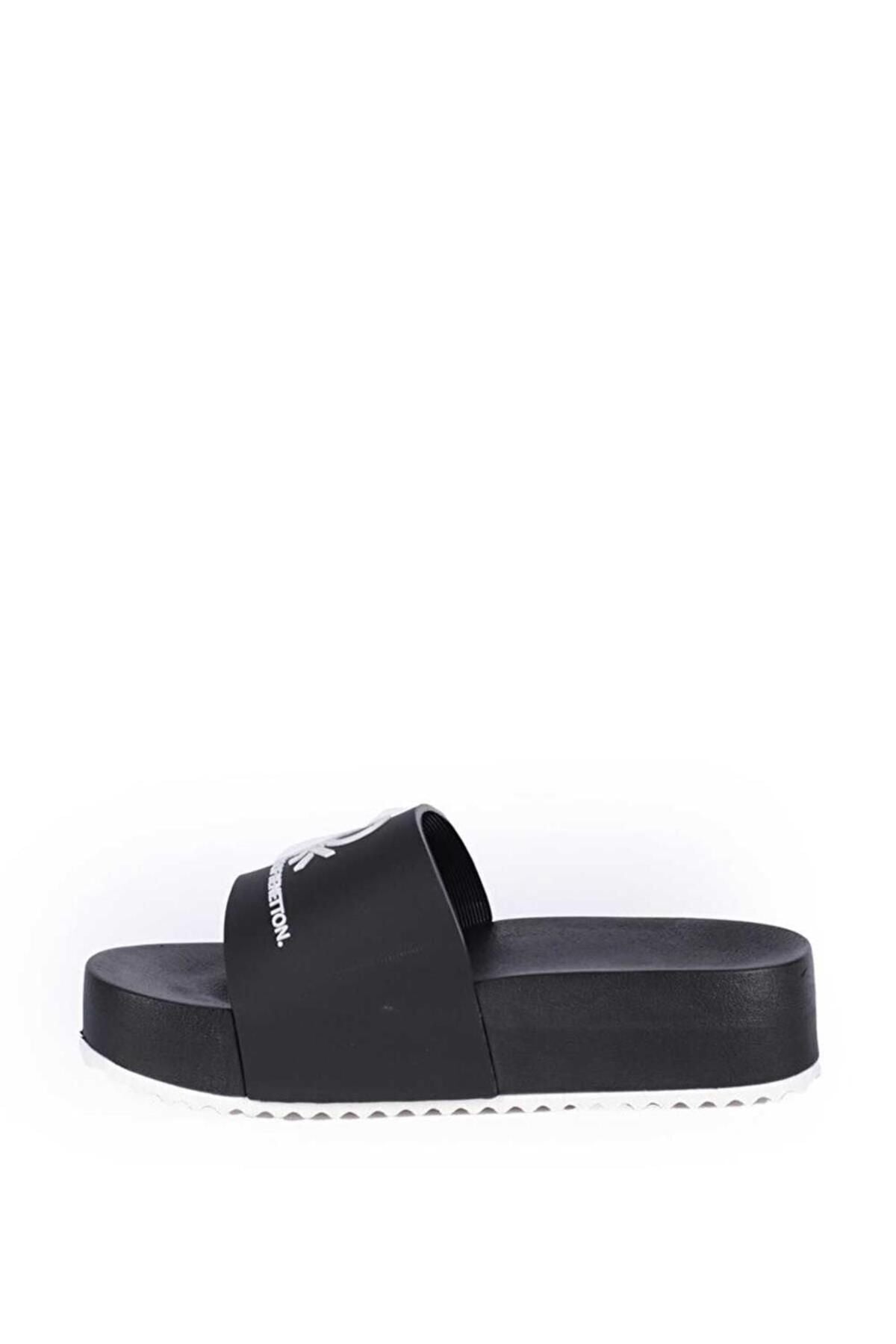 Benetton Kadın Platform Terlik - Minimalist Günlük Yazlık