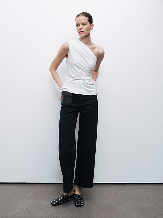 Büzgü Detaylı Bluz Nocturne