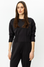 On Kadın Minimalist Crop Bluz - Oversize 3/4 Kol Yuvarlak Yaka