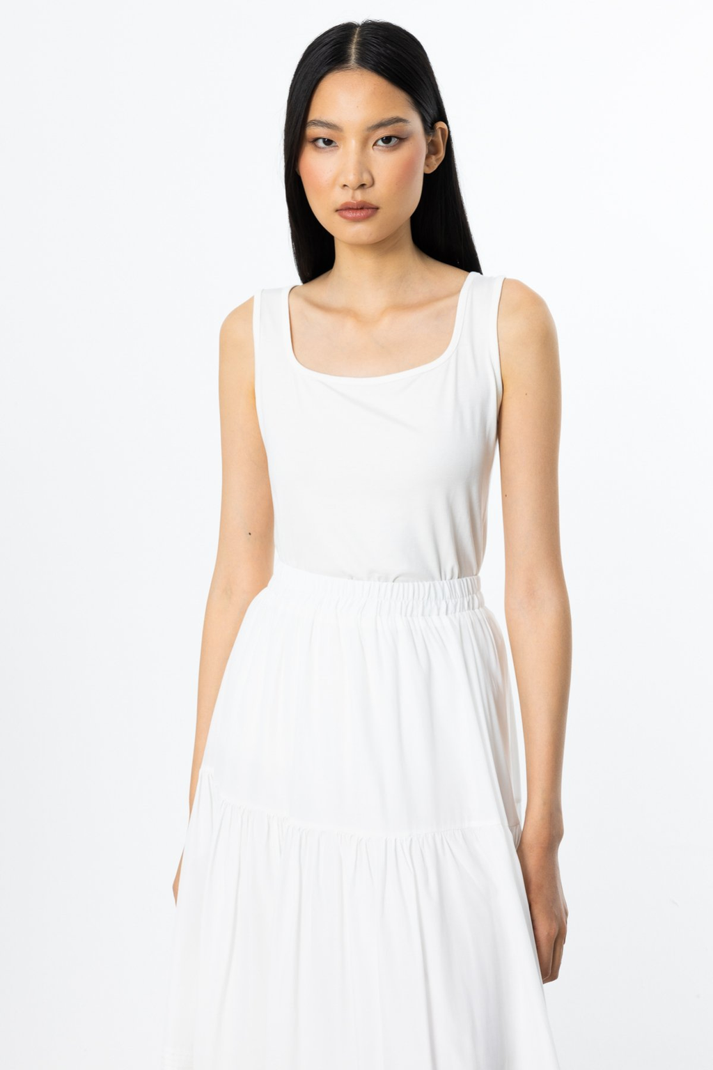 On Minimalist Kolsuz Kadın Bluz - Crop Kesim - Günlük