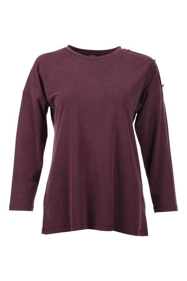 On Kadın Oversize Uzun Kol Minimalist Bluz - Rahat ve Şık