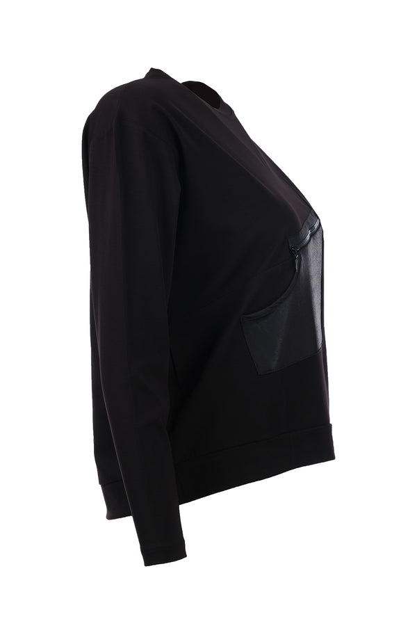 On Kadın Oversize Uzun Kol Minimalist Bluz - Günlük Stil