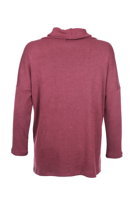 SCL Kadın Oversize Boğazlı Uzun Kol Bluz - Rahat ve Şık