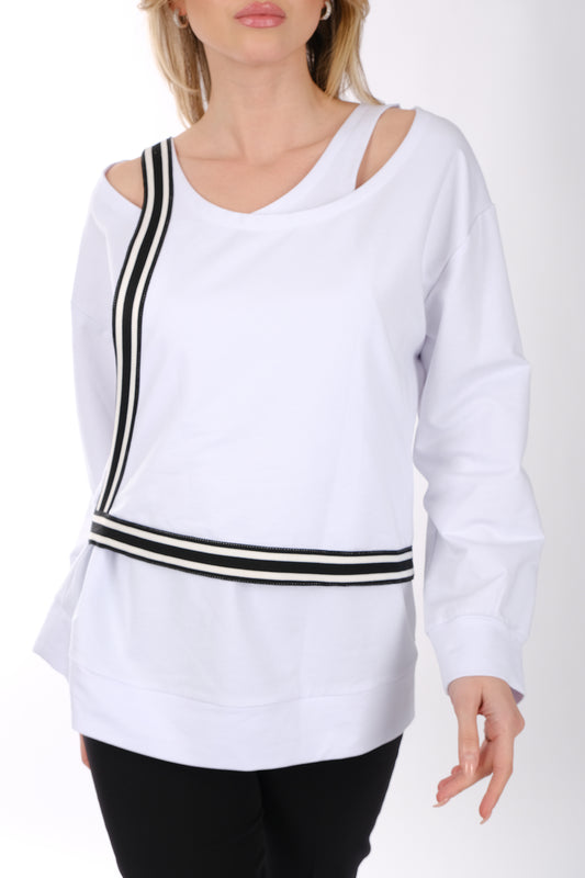 Ysatis Minimalist Oversize V Yaka Uzun Kol Kadın Bluz - Günlük & Özel Gün