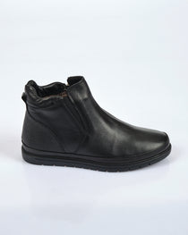 Marcomen Minimalist Fermuarlı Deri Erkek Bot - Günlük Kullanım