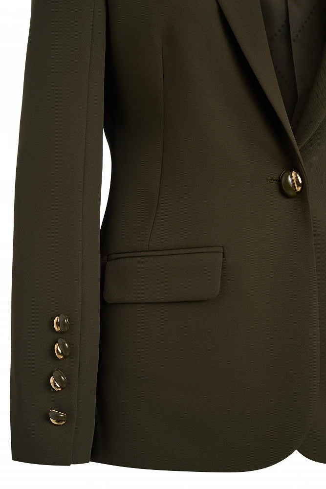 Bsb Kadın Normal Kesim Uzun Kollu Düğmeli Blazer Ceket