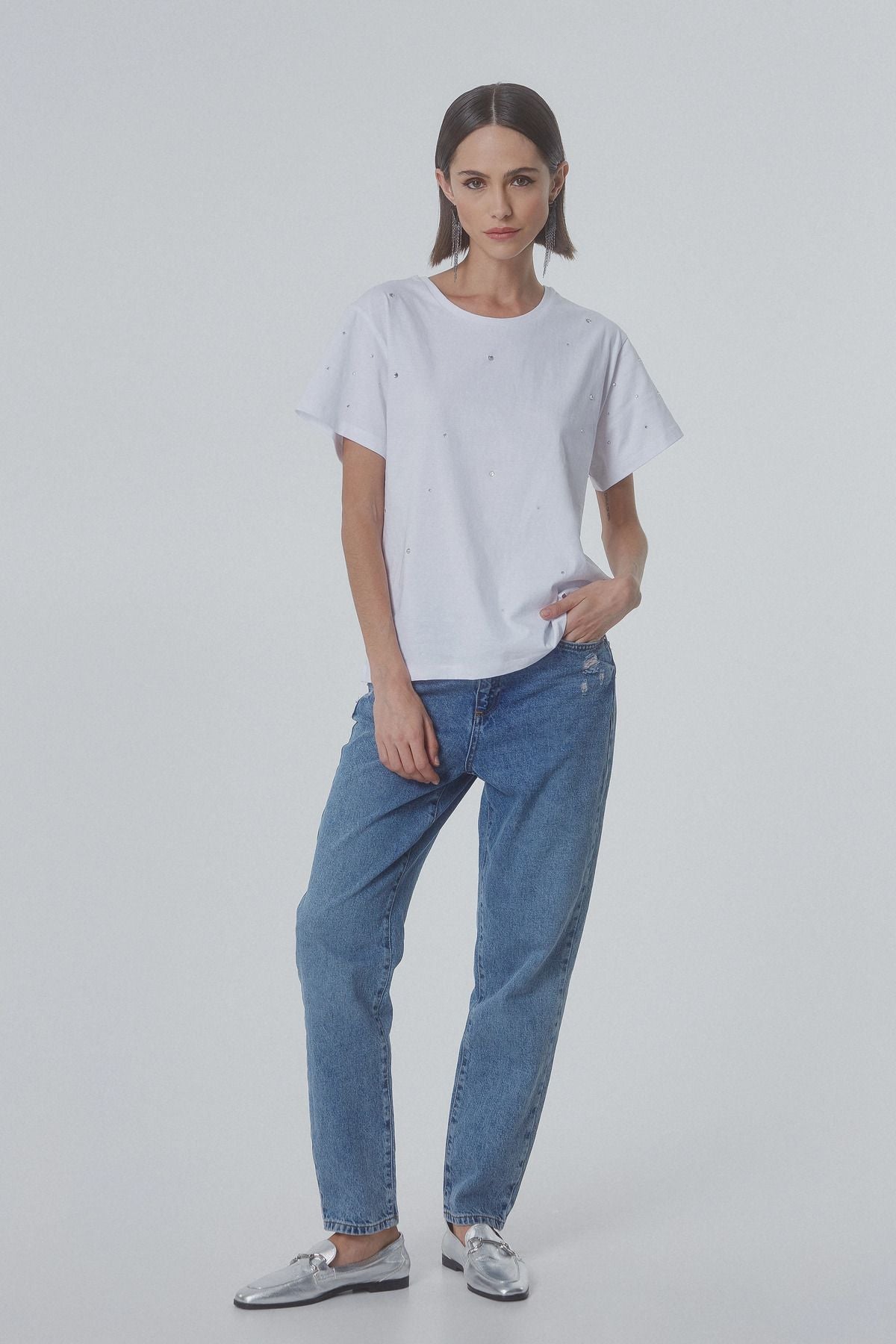 Bsb Mom Fit Oversize Kadın Jean - Yüksek Bel, Rahat, Günlük Translation missing: tr.content.product_image_main