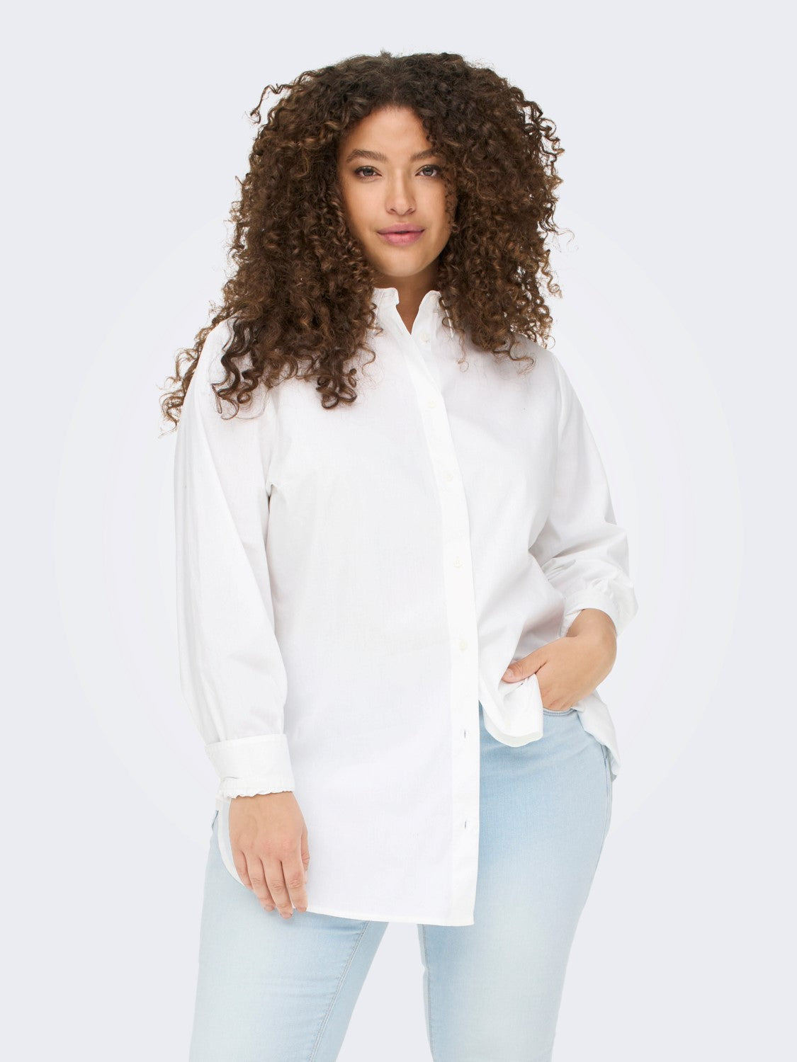 Carmakoma Oversize Uzun Kol Minimalist Kadın Gömlek - Günlük & Ofis İkincil görsel