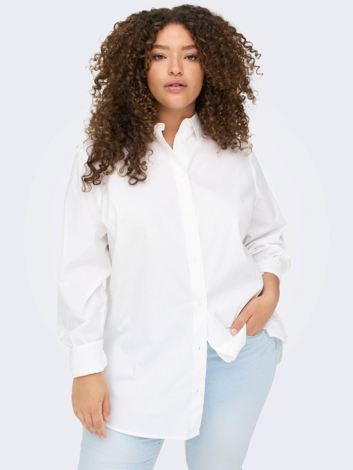 Carmakoma Oversize Uzun Kol Minimalist Kadın Gömlek - Günlük & Ofis Ana görsel