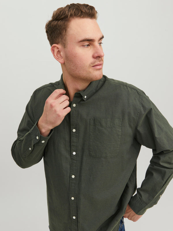 Jack&Jones Oversize Uzun Kol Minimalist Erkek Gömleği