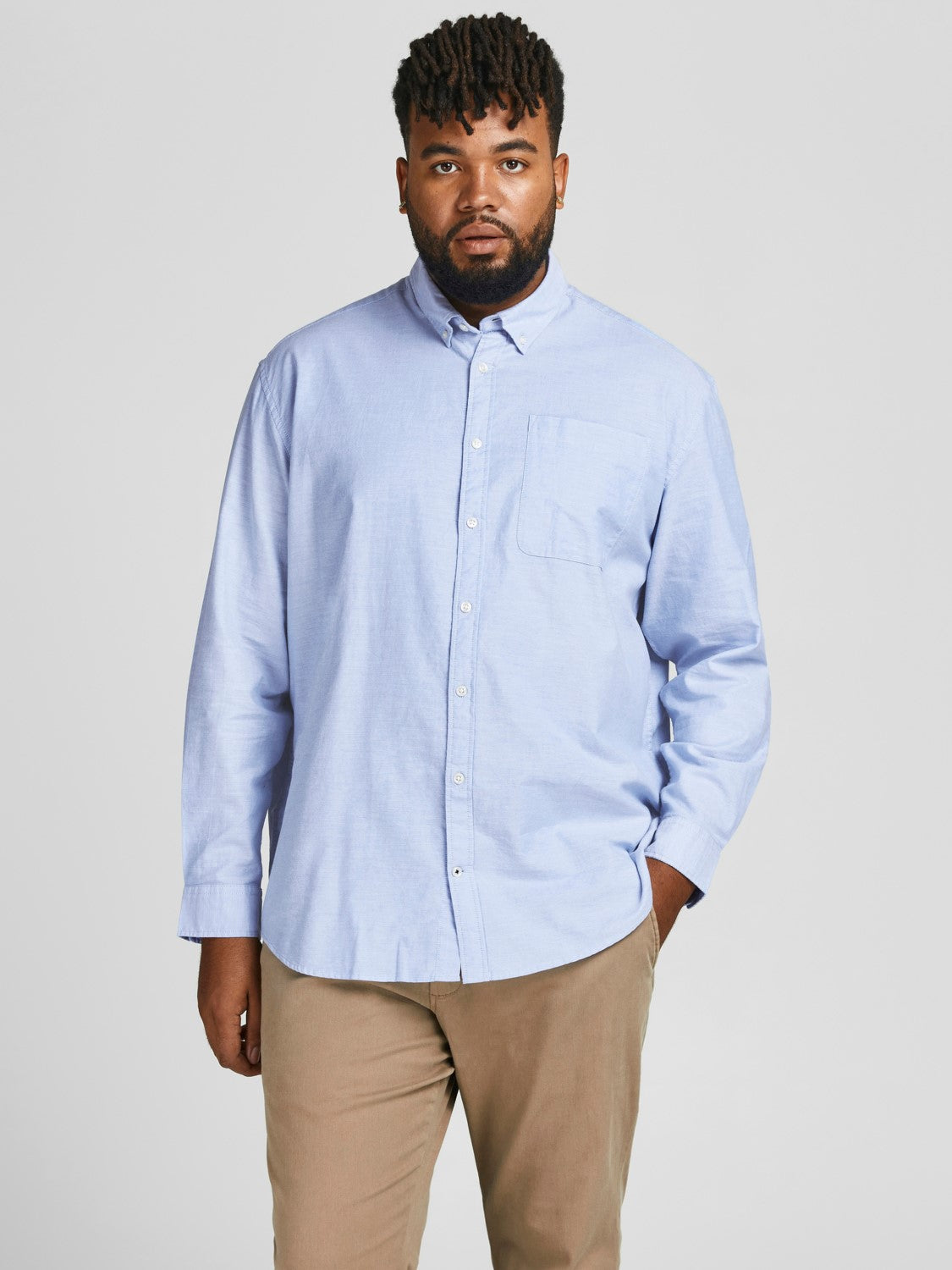 Jack&Jones Oversize Uzun Kol Minimalist Erkek Gömleği Translation missing: tr.content.product_image_main