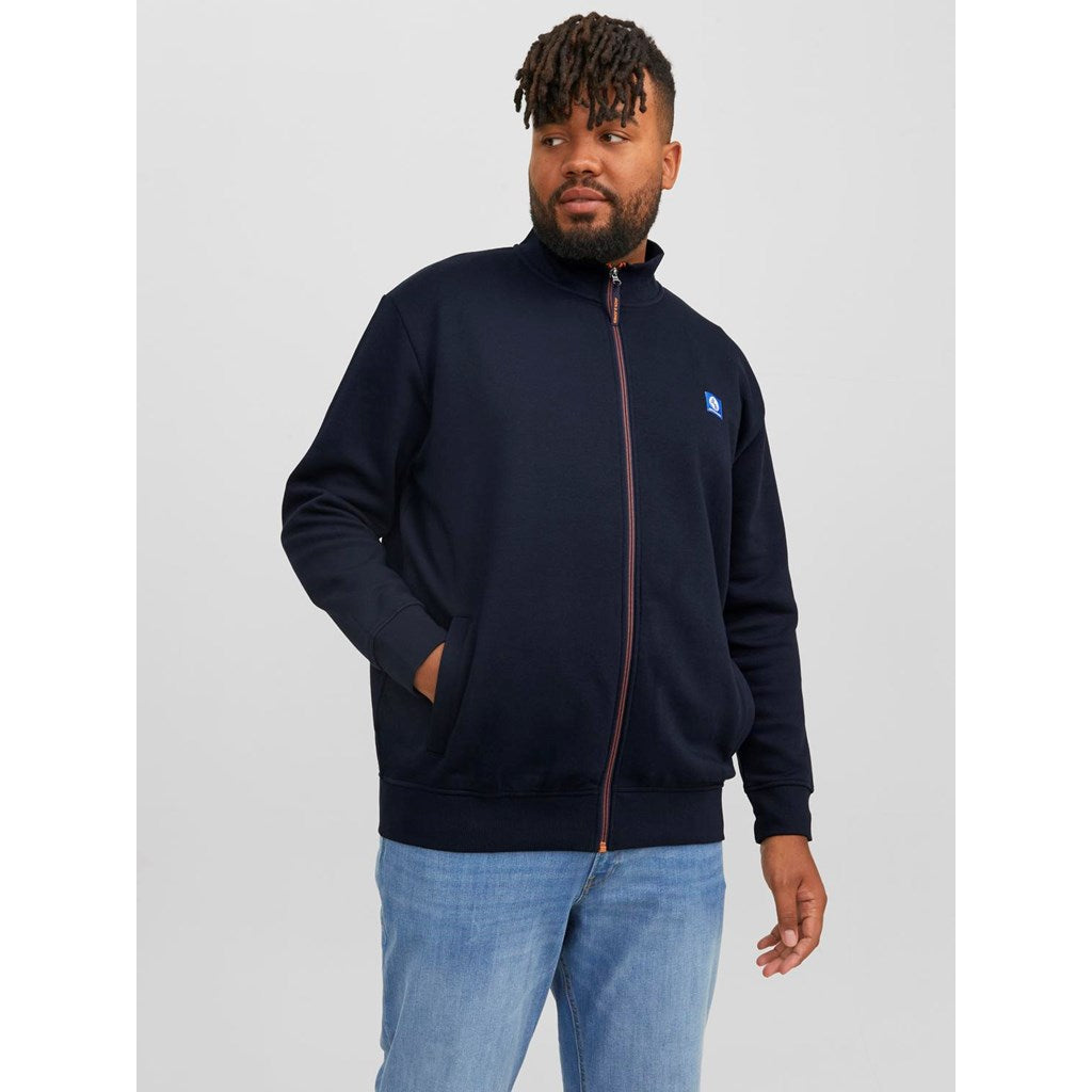 Jack&Jones Erkek Oversize Fermuarlı Yaka Sweatshirt - Günlük Kullanım Translation missing: tr.content.product_image_secondary