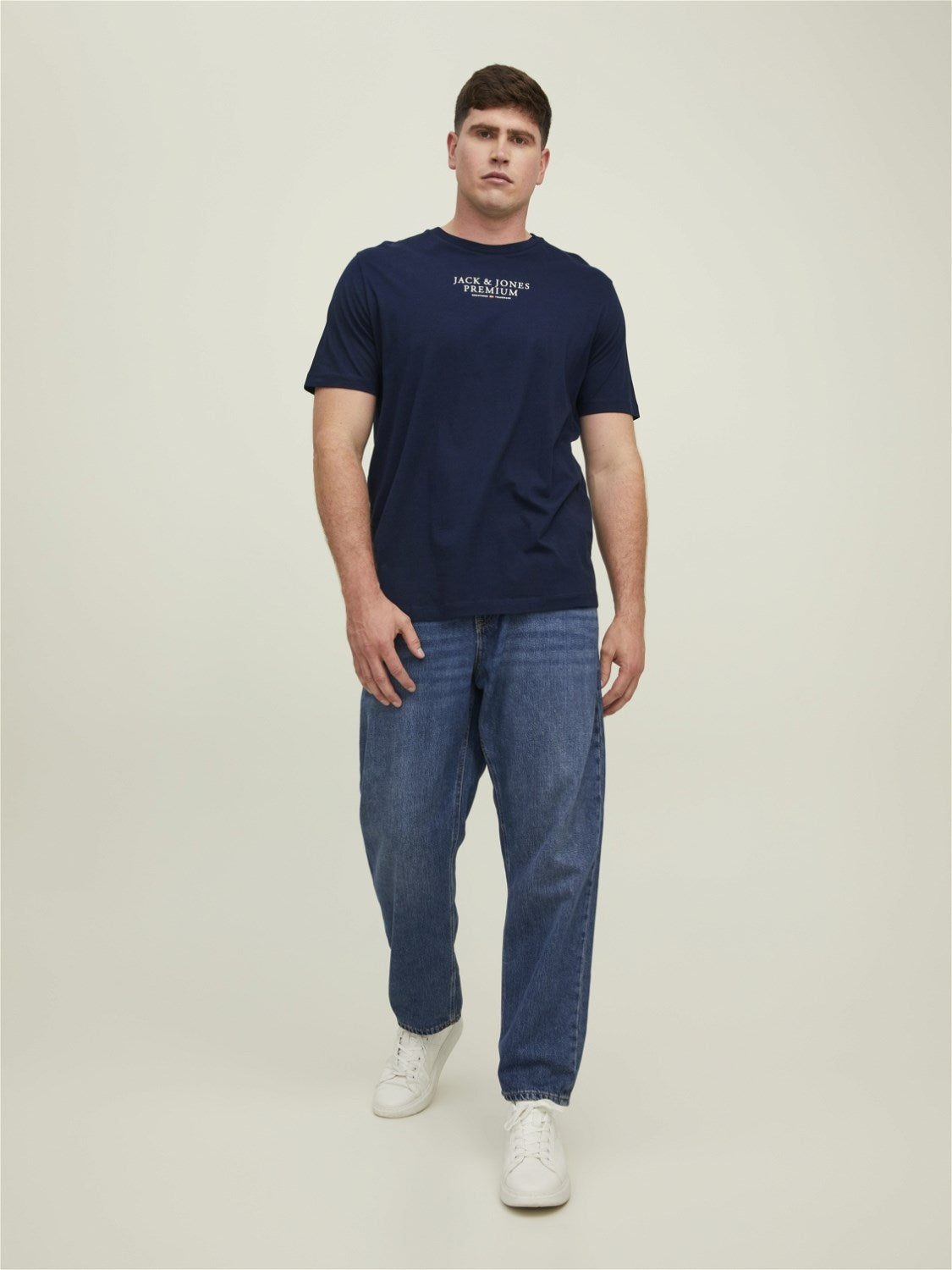 Jack&Jones Oversize Kısa Kol Minimalist Erkek T-Shirt - Günlük Kullanım Translation missing: tr.content.product_image_main