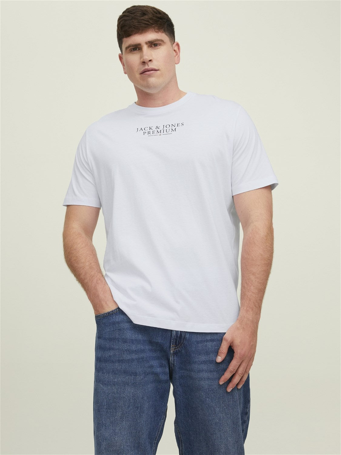 Jack&Jones Oversize Kısa Kol Minimalist Erkek T-Shirt - Günlük Kullanım Translation missing: tr.content.product_image_secondary