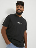Jack&Jones Plus Oversize Minimalist Erkek T-Shirt - Günlük Kullanım