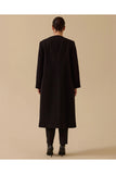 büyük beden taş detaylı uzun kaşe kaban Gala-Xi
