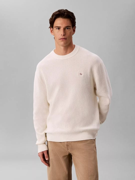 Calvin Klein Classic Cotton Bisiklet Yaka Erkek Triko LV04RH326G Ana görsel