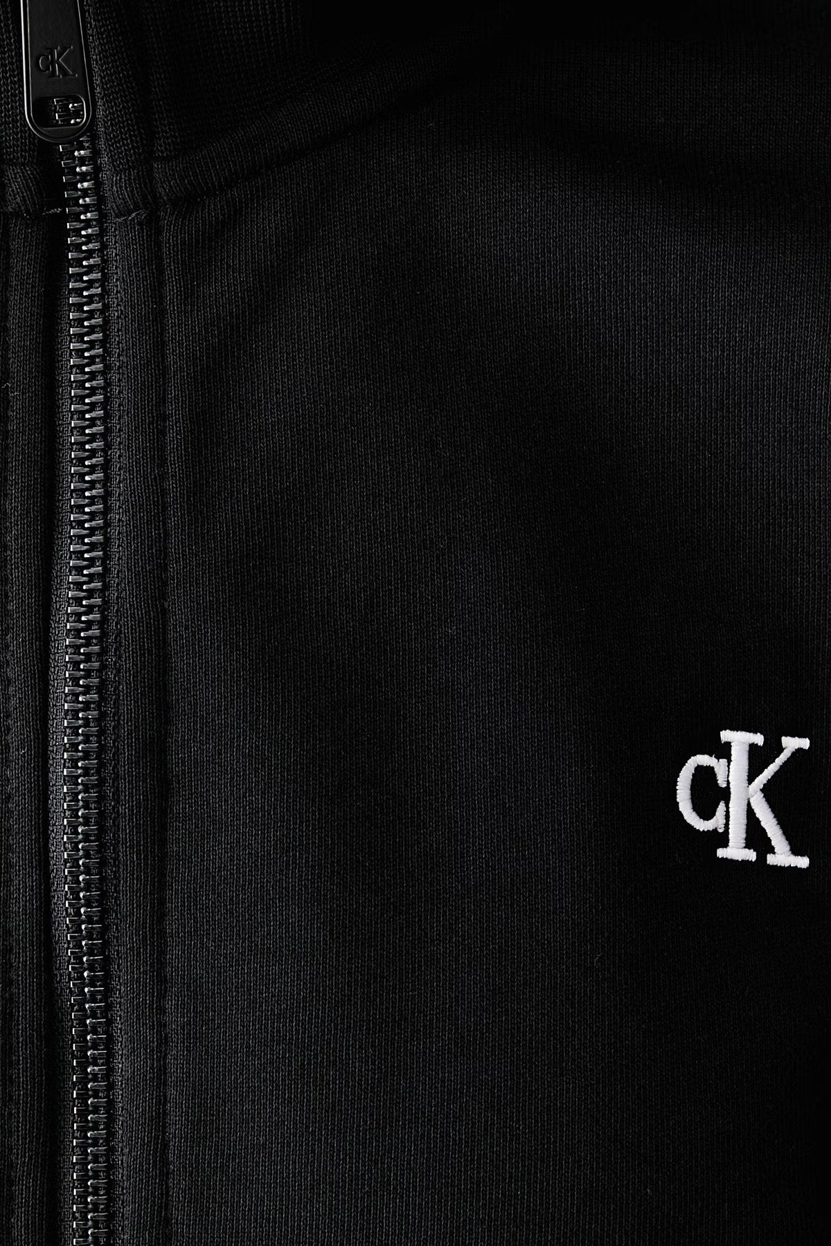 Calvin Klein Logolu Pamuklu Dik Yaka Fermuarlı Kadın Sweatshirt LV047H217G