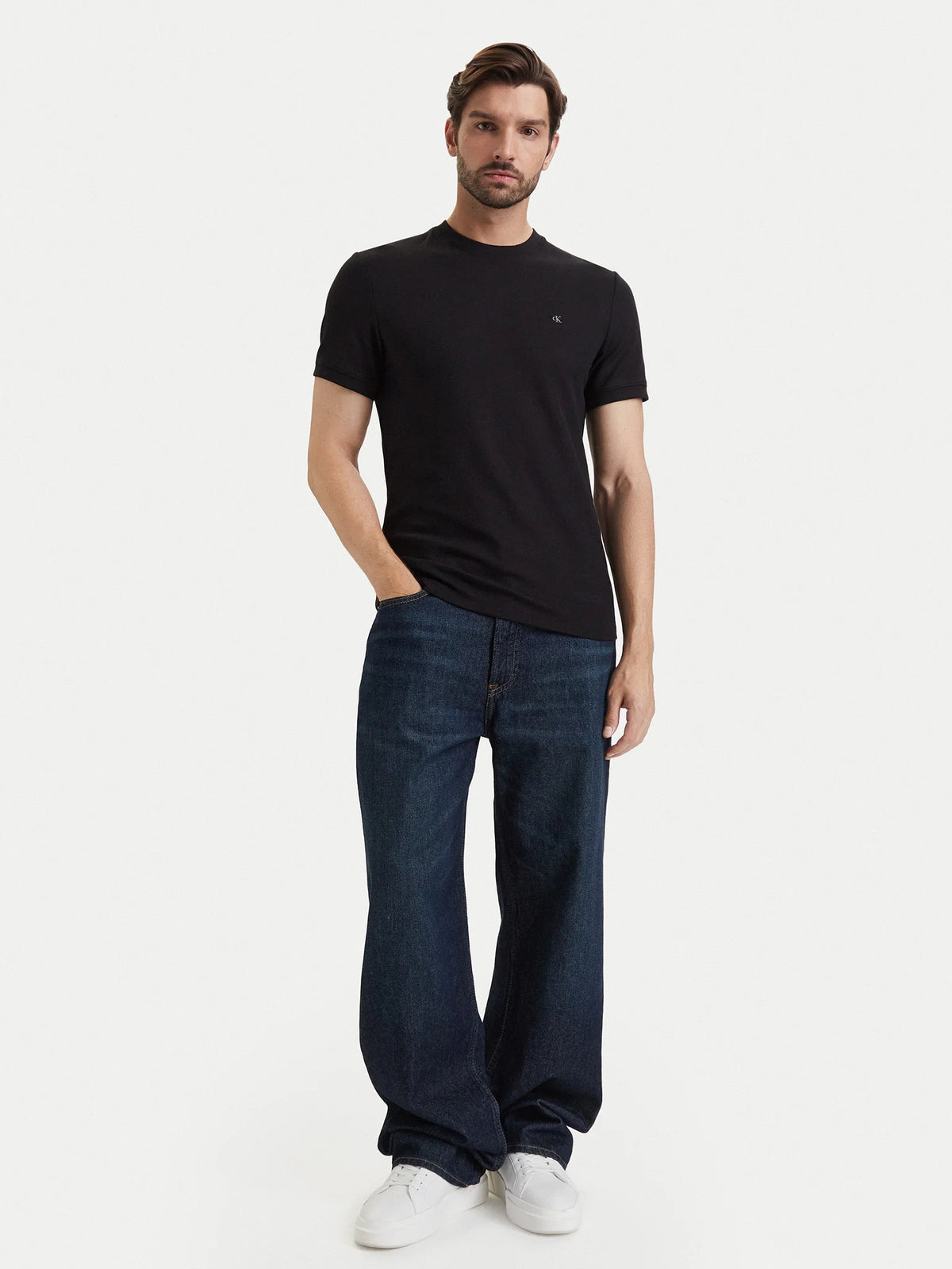 Calvin Klein Slim Micro Waffle Erkek T-Shirt LV04RF206G