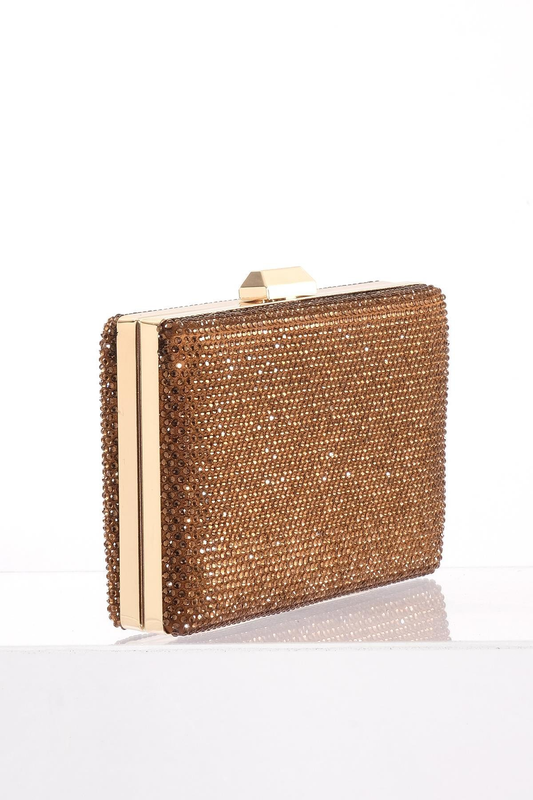 Taş Detaylı Zincir Askılı Gece Çantası Explosion